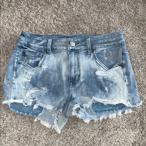 American Eagle High Rise Shortie Shorts